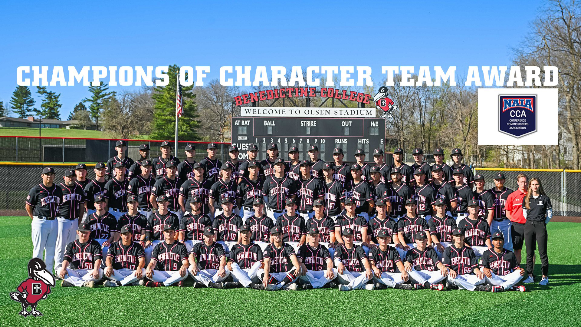 Baseball named 2024 Conference Commissioners Association Champions of Character® Team Award winner