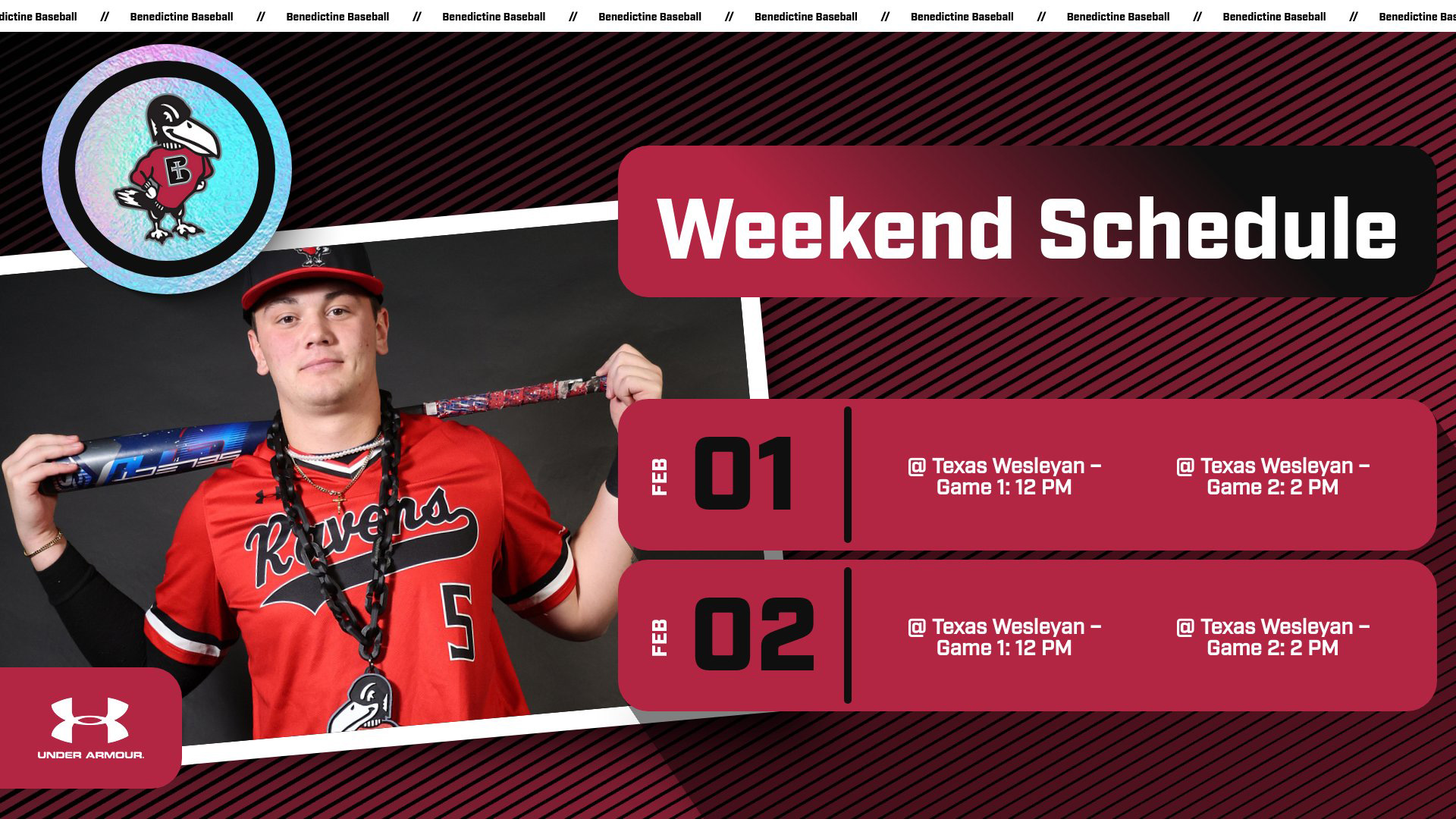 Baseball Season-Opening Series altered to two doubleheaders over Saturday and Sunday