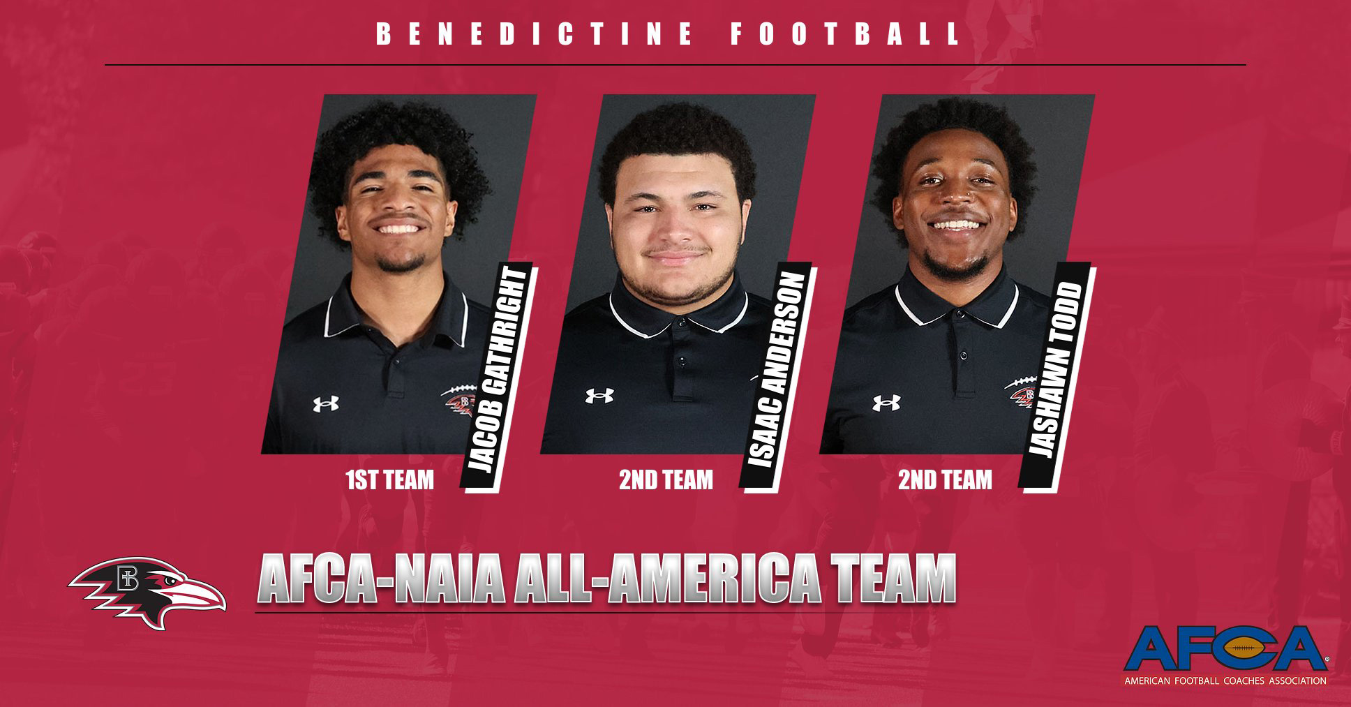 Football Trio named to AFCA-NAIA All-America Team