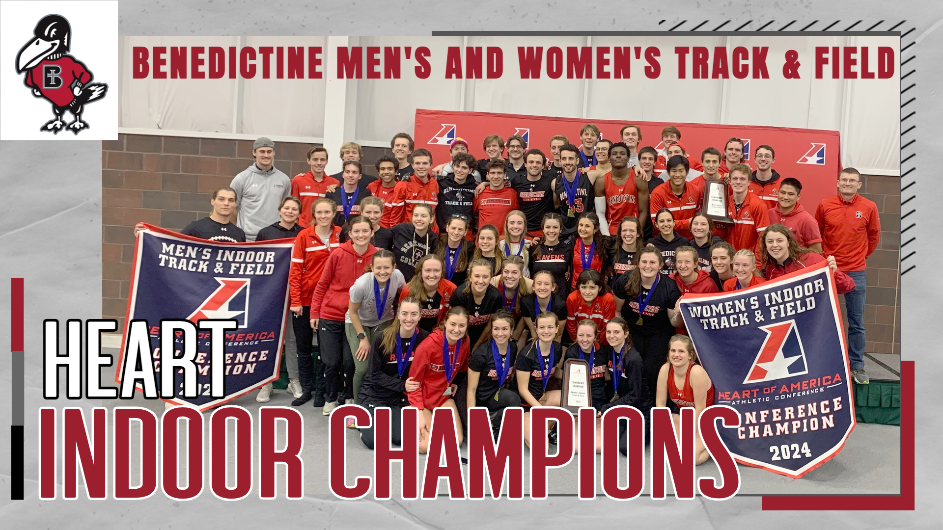 Men's and Women's Track & Field sweep Heart Indoor Championship titles