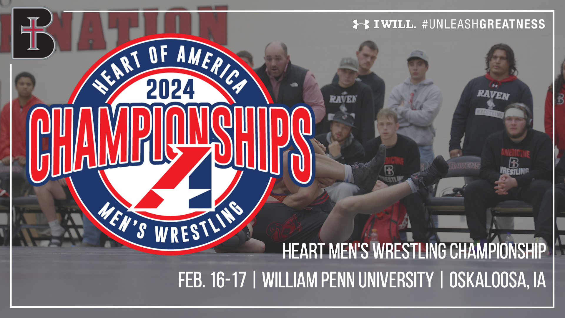 Wrestling heads to William Penn for Heart Men's Wrestling Championship